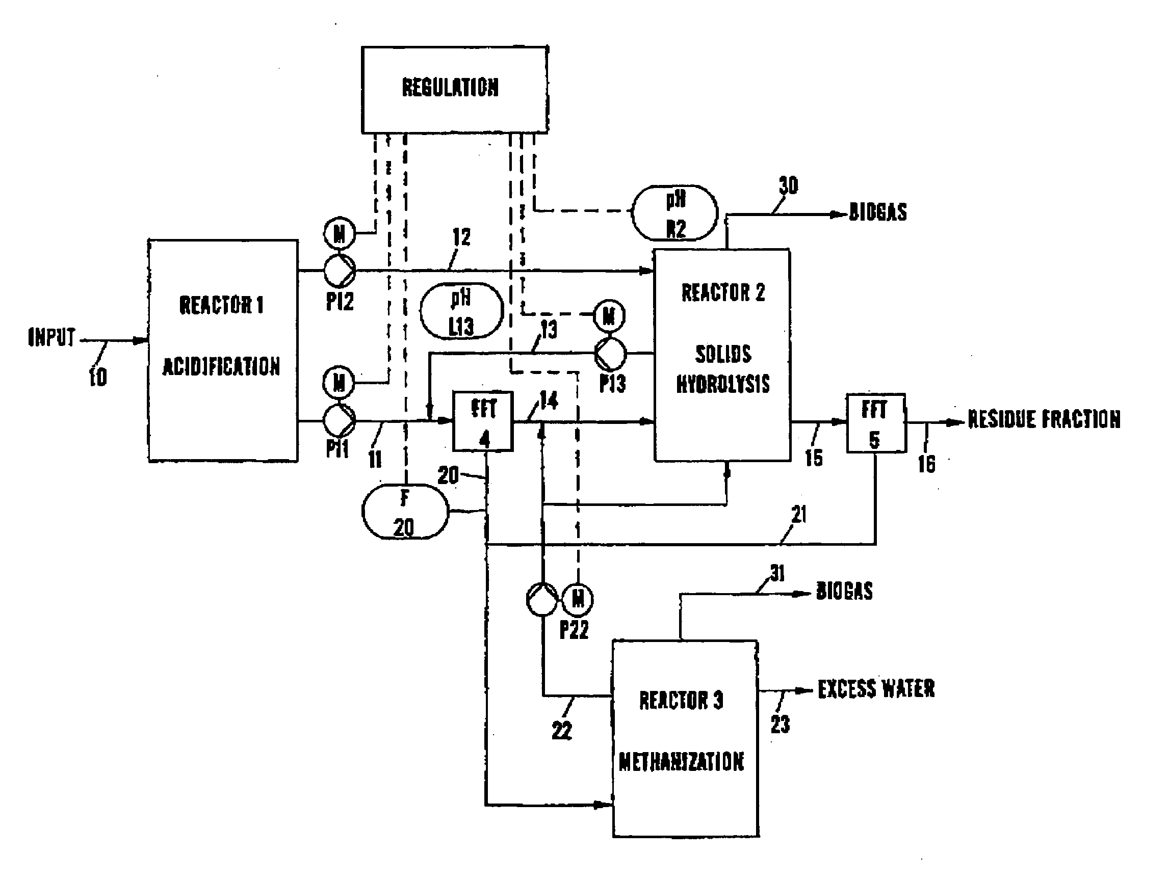 Biogas Producing Facility With Anaerobic Hydrolysis