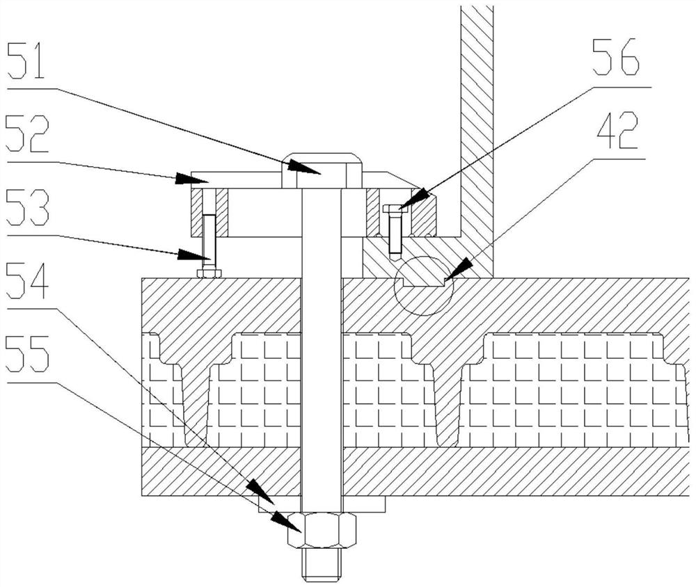 Clamping mechanism for high-temperature test of cartridge receiver