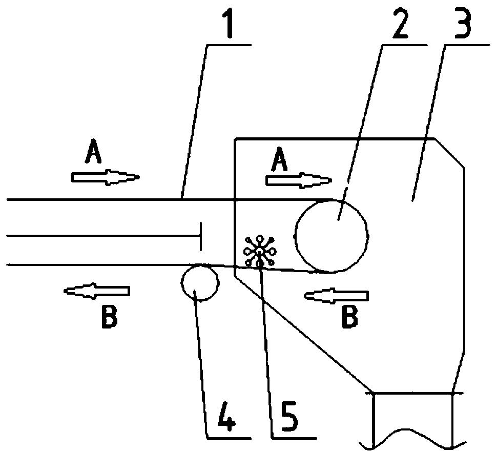 Unpowered rolling beating sweeping device and method