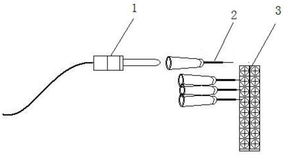 Alternating-current analog quantity input plug of protection device for laboratory