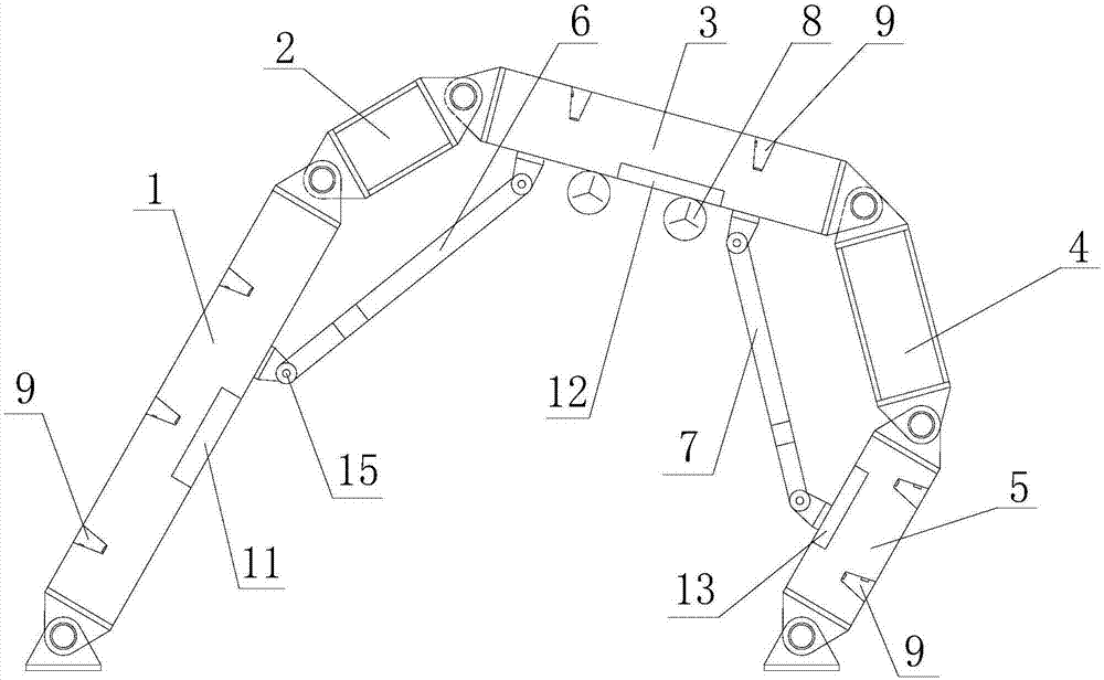 Ventilate blast-proof waterproof type support frame