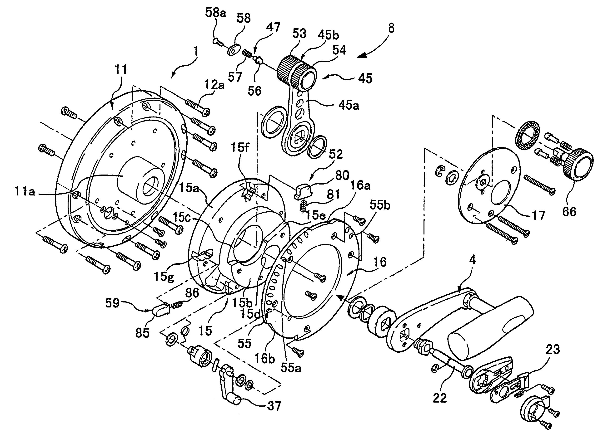 Drag adjustment device for a dual-bearing reel