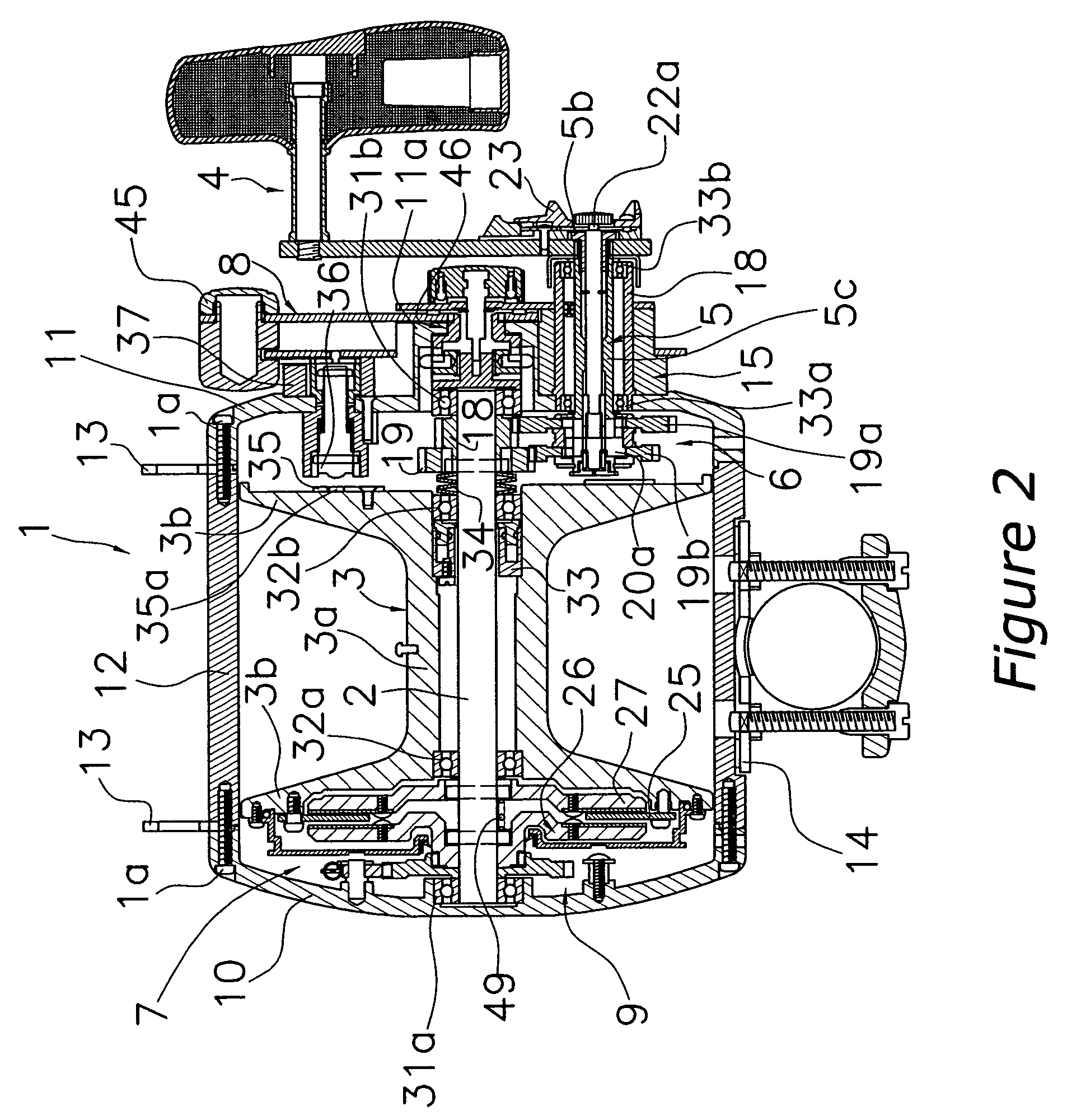 Drag adjustment device for a dual-bearing reel