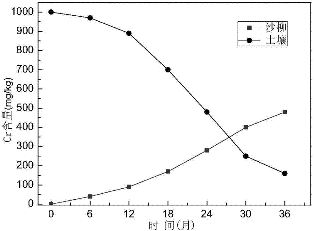 Removing method for heavy metal Cr and/or Hg in soil