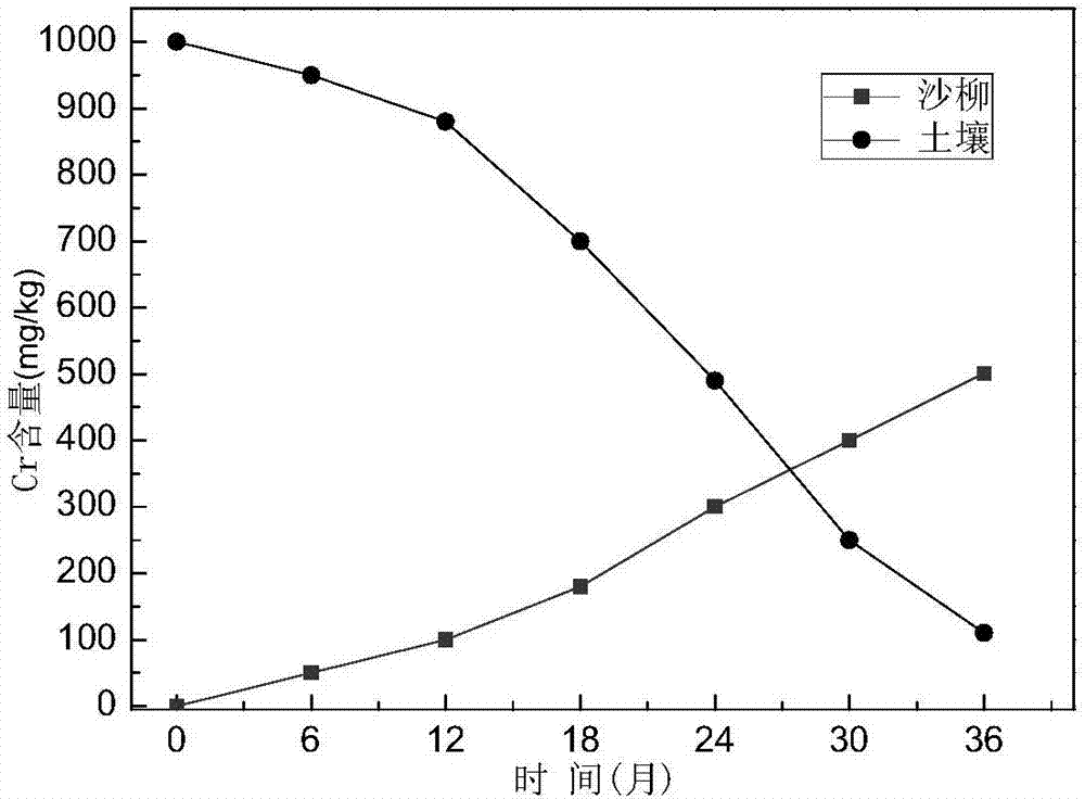 Removing method for heavy metal Cr and/or Hg in soil