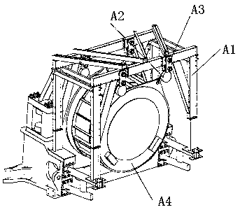 Lifting system of pneumatic motor with excellent operating conditions