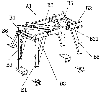 Lifting system of pneumatic motor with excellent operating conditions