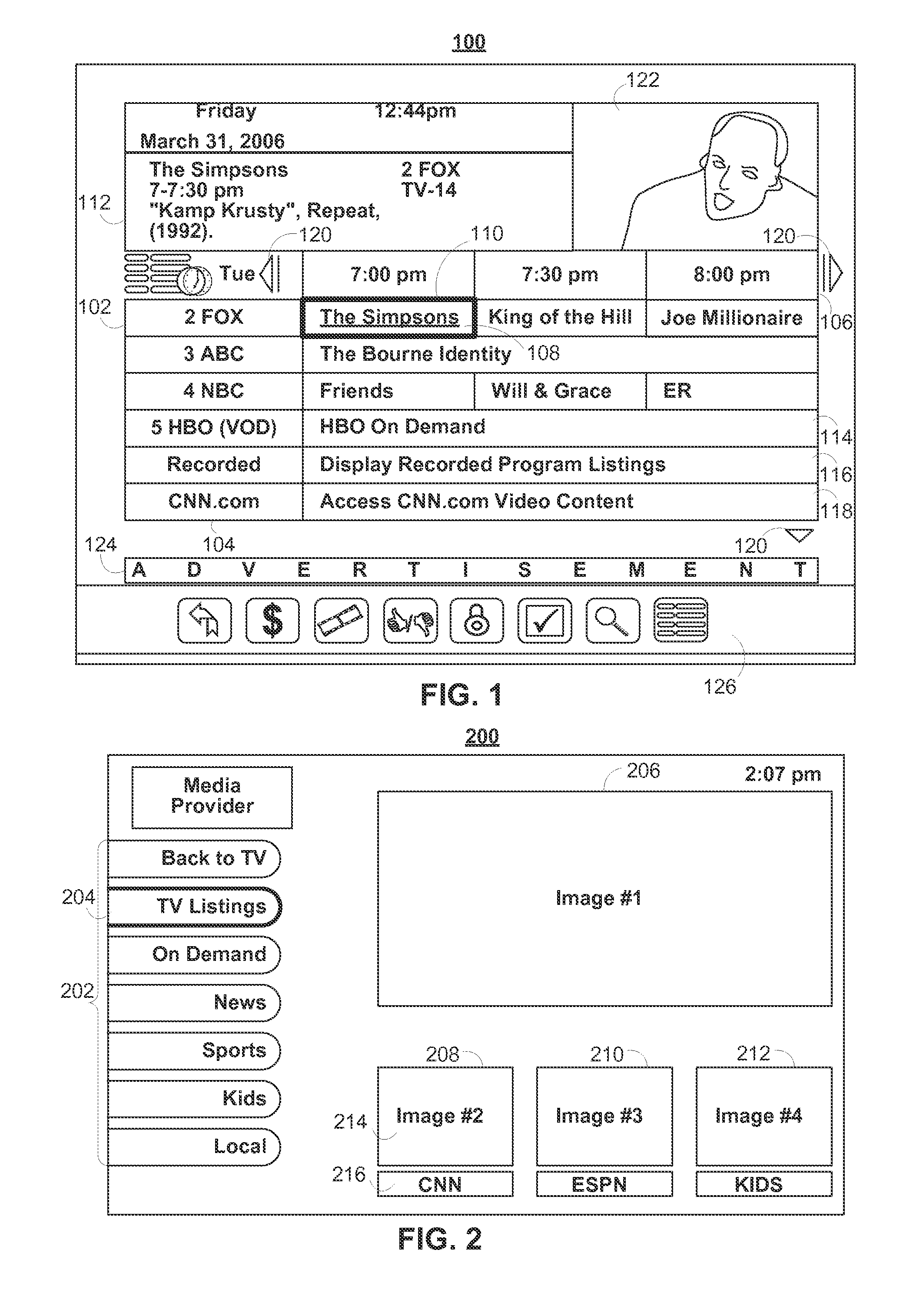 Systems and methods for presenting shortcuts in free spaces of a program guide