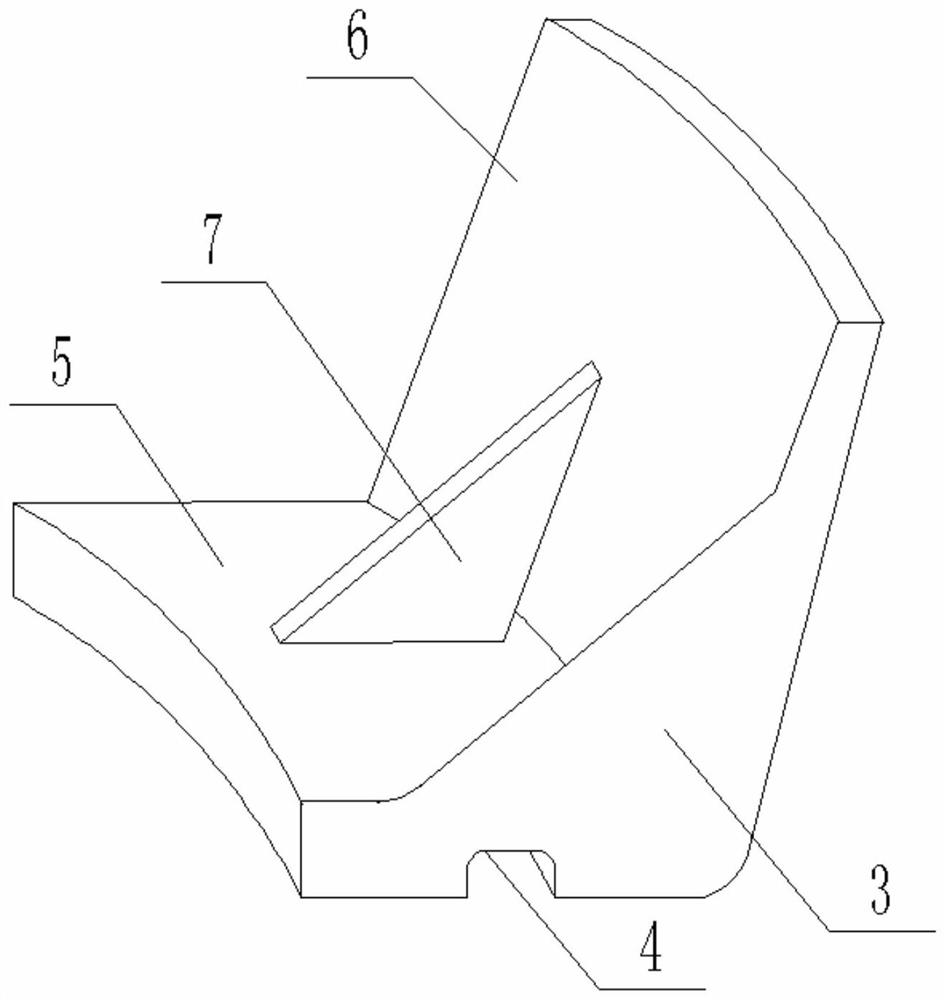 A lathe fixture suitable for processing thin-walled ring block parts