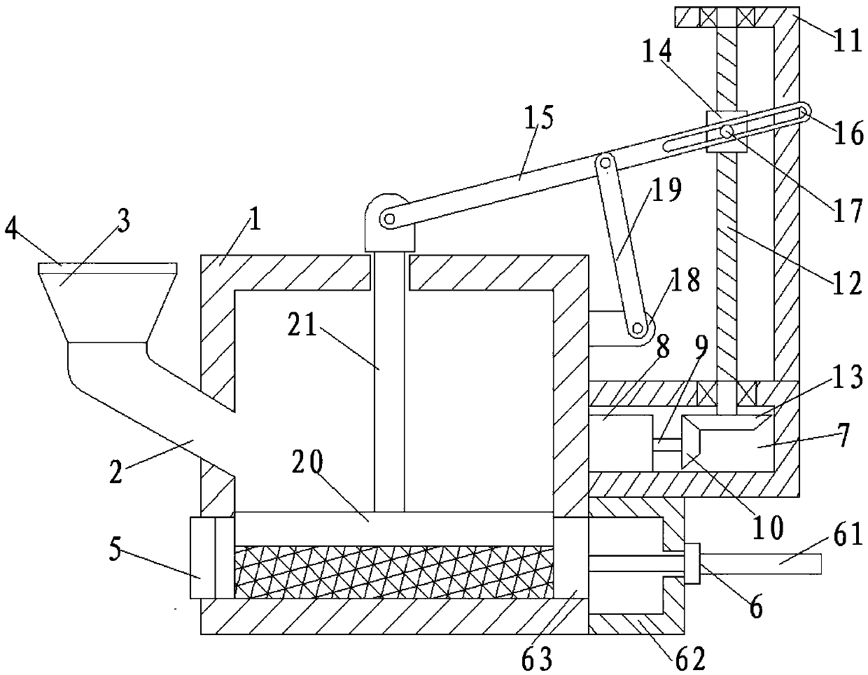 Mechanical blanking die waste briquetting machine