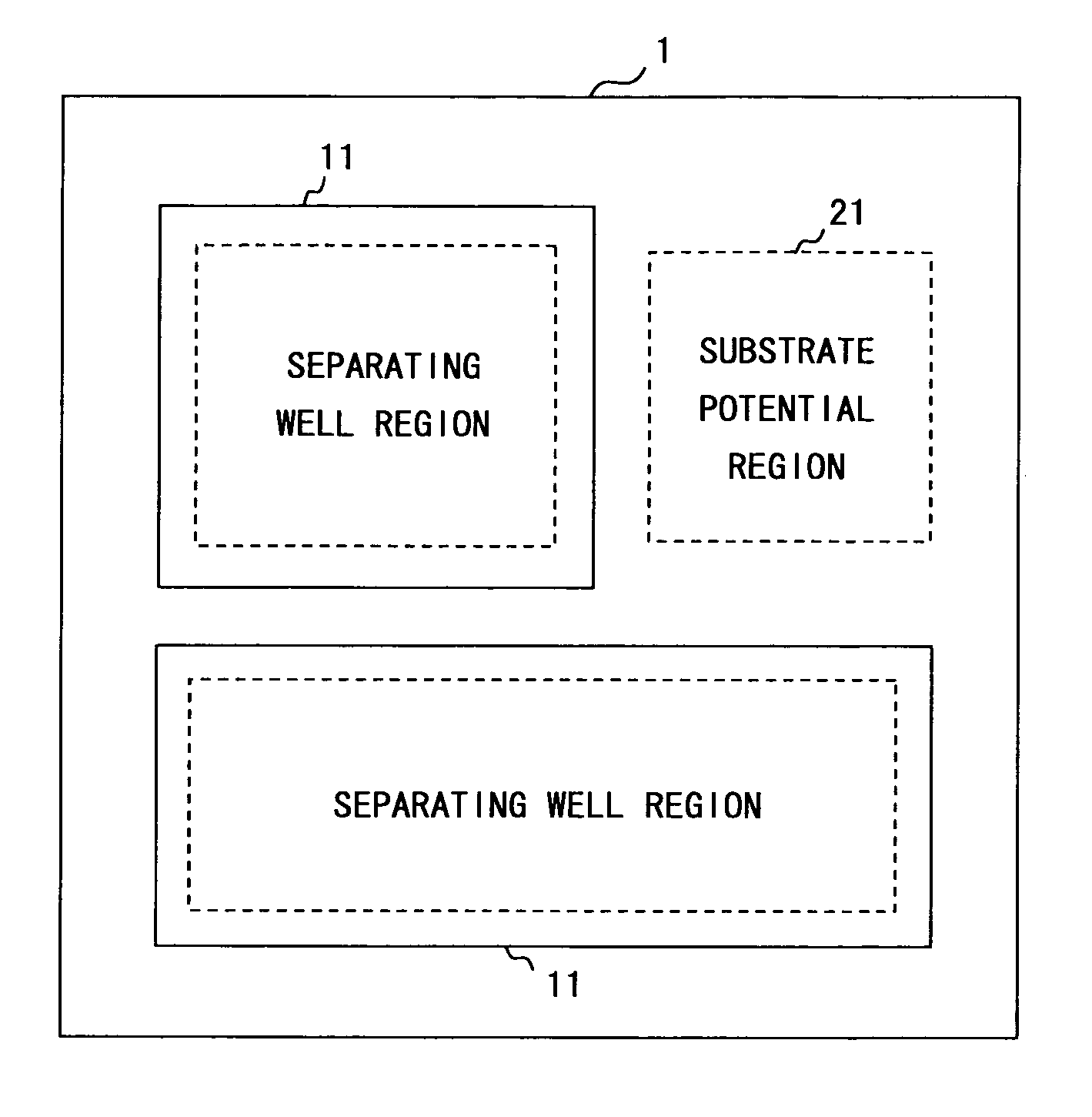 Layout design method of semiconductor integrated circuit having well supplied with potential different from substrate potential