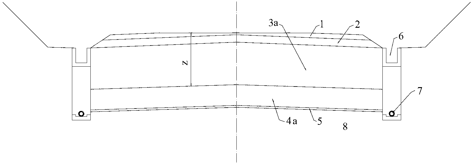 Cutting bed structure of ballast-less rail type high-speed railway in seasonal frozen-earth area