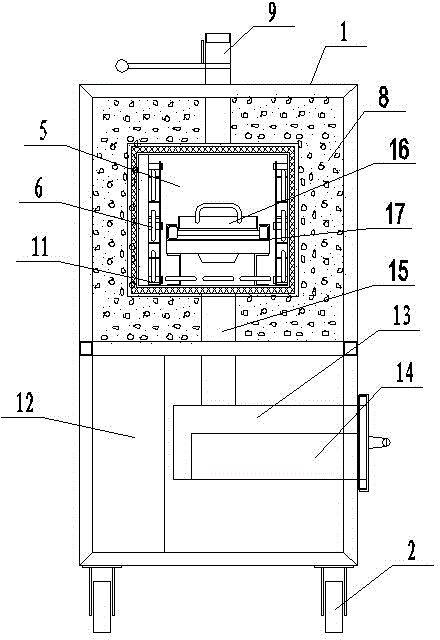 Special incinerator for cleaning extruder screws