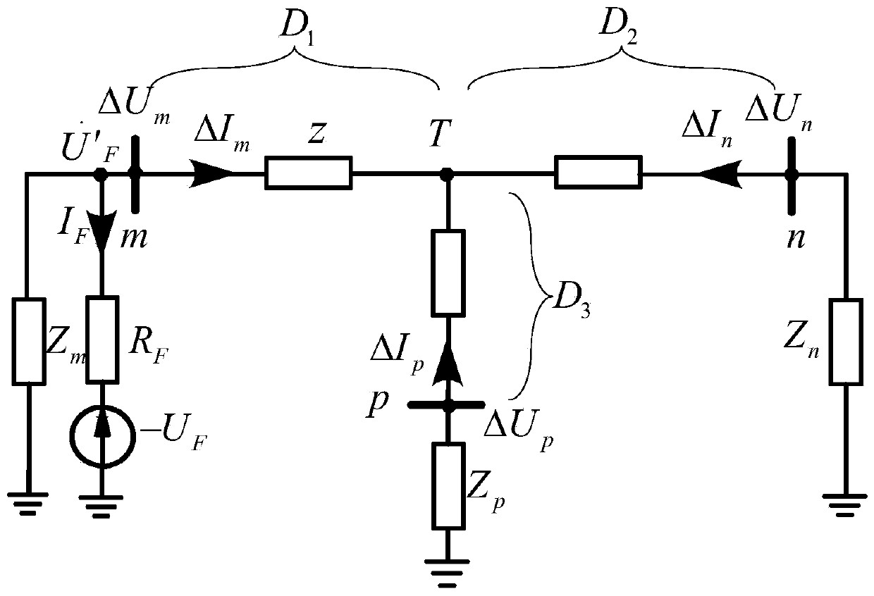 Improved criterion for differential protection of T-shaped line