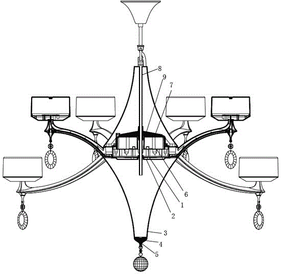 Pendent lamp lighting device