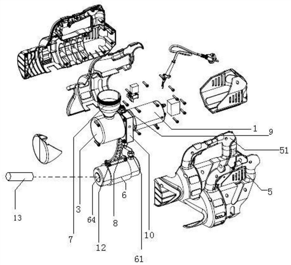 Hydraulic equipment for removing and installing bucket tooth pins