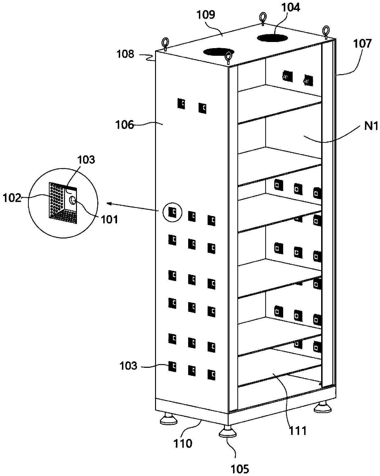 Power distribution terminal automatic detection platform