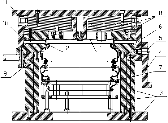 Universal curling tool and universal curling method for air spring