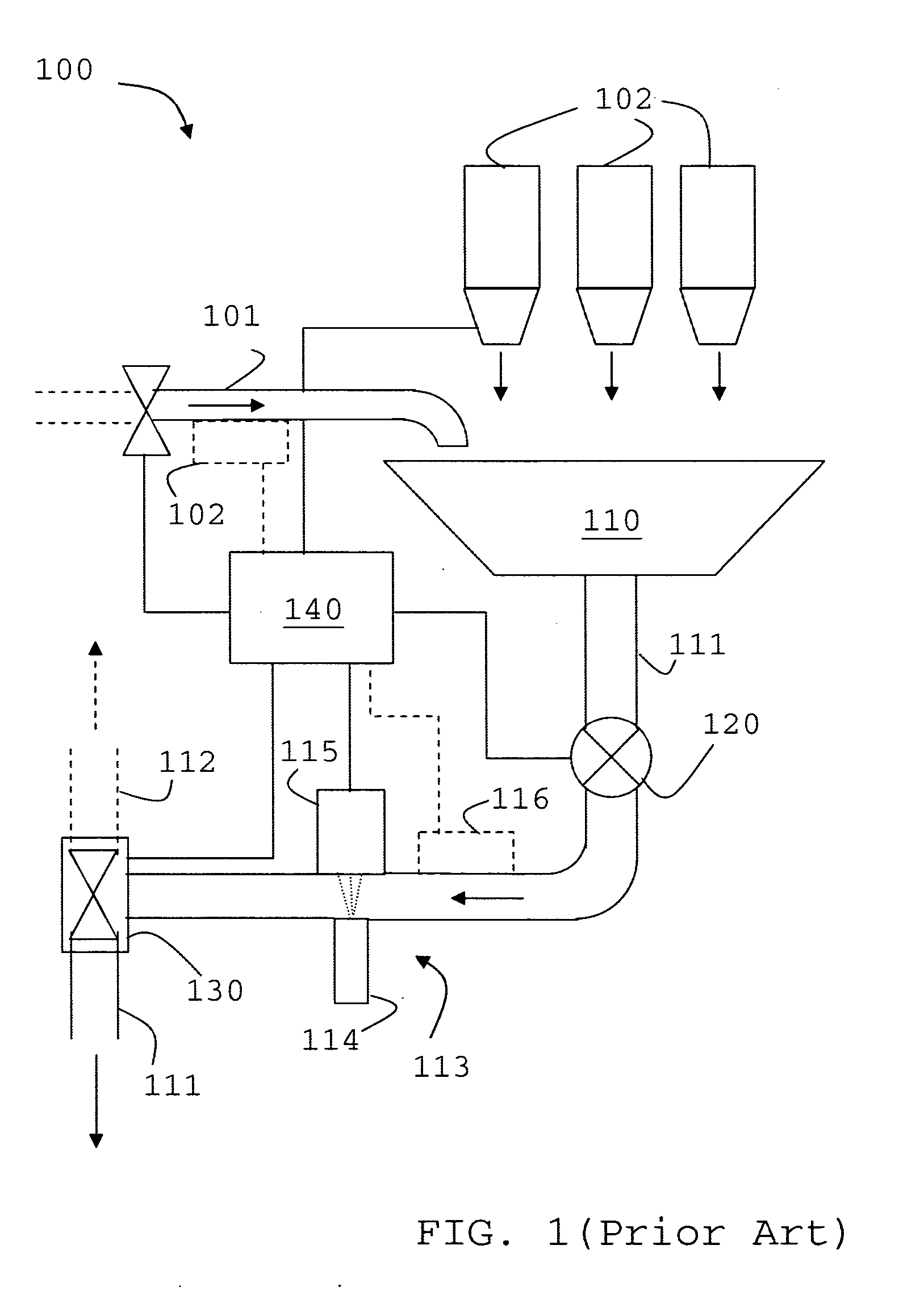 Blending system for solid/fluids mixtures