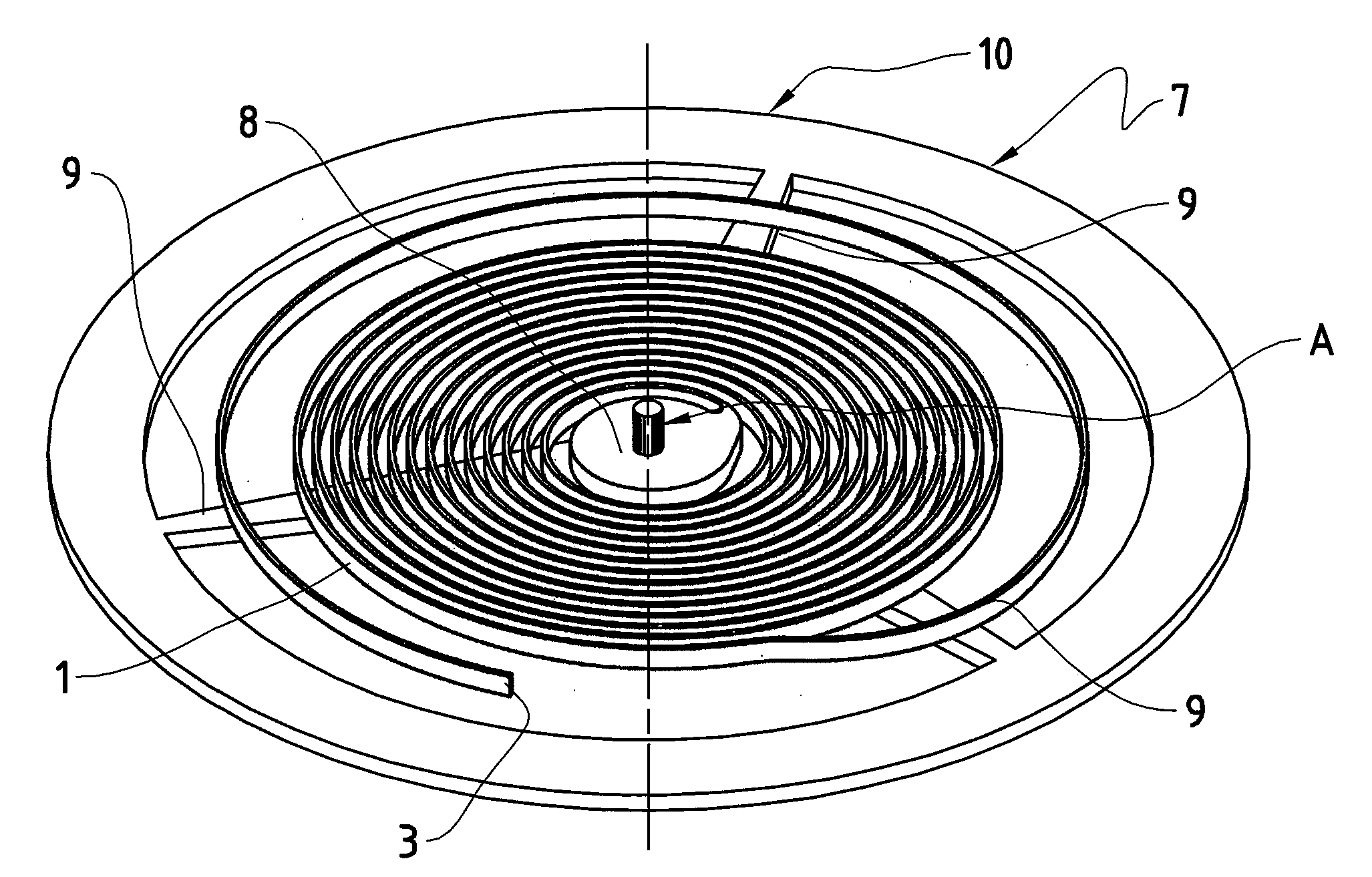 Mechanical oscillator having an optimized thermoelastic coefficient