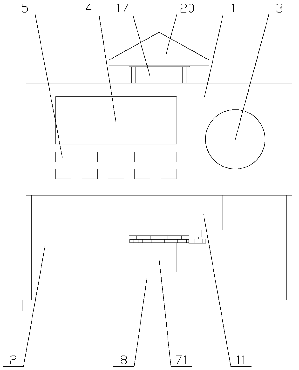 Holographic projection device convenient for ventilation and heat dissipation for virtual reality