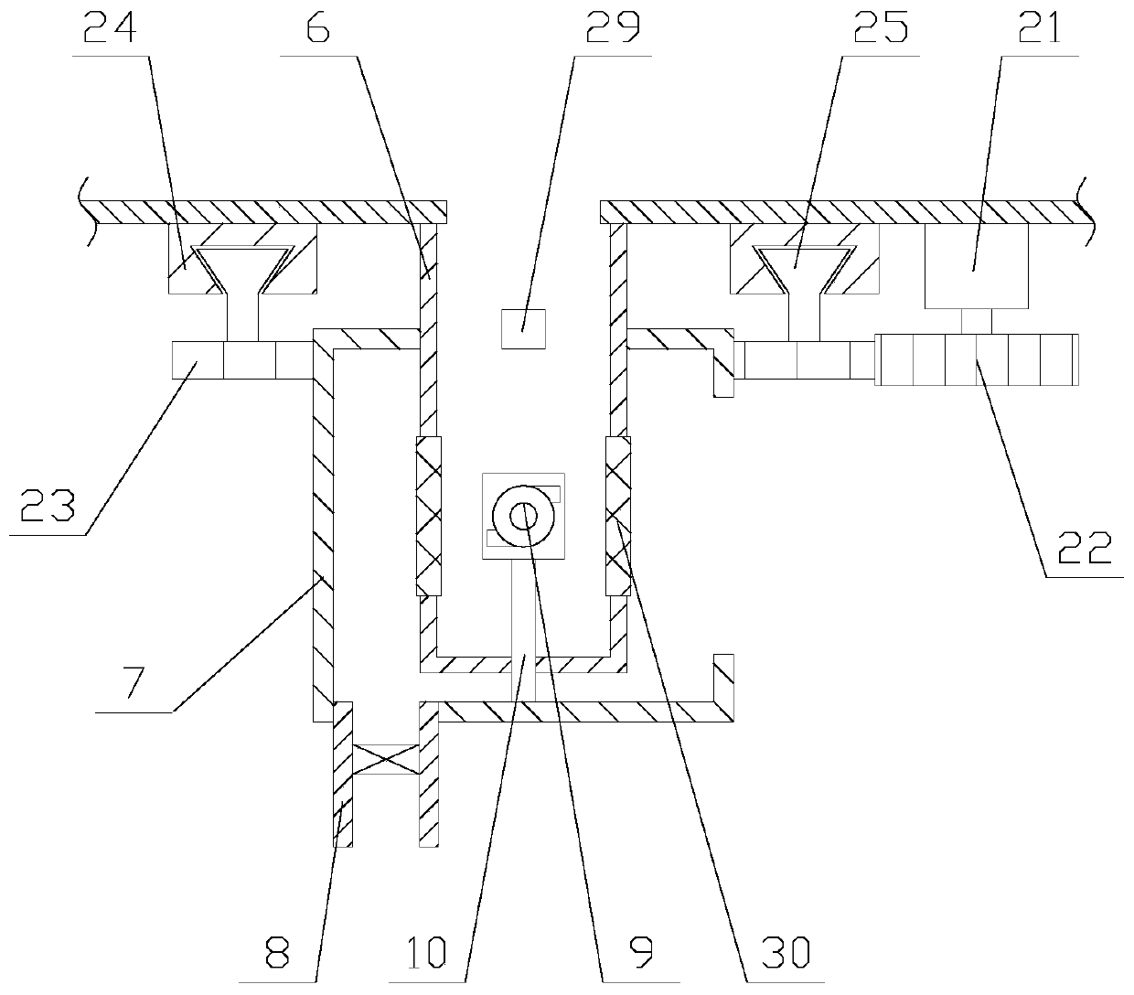 Holographic projection device convenient for ventilation and heat dissipation for virtual reality