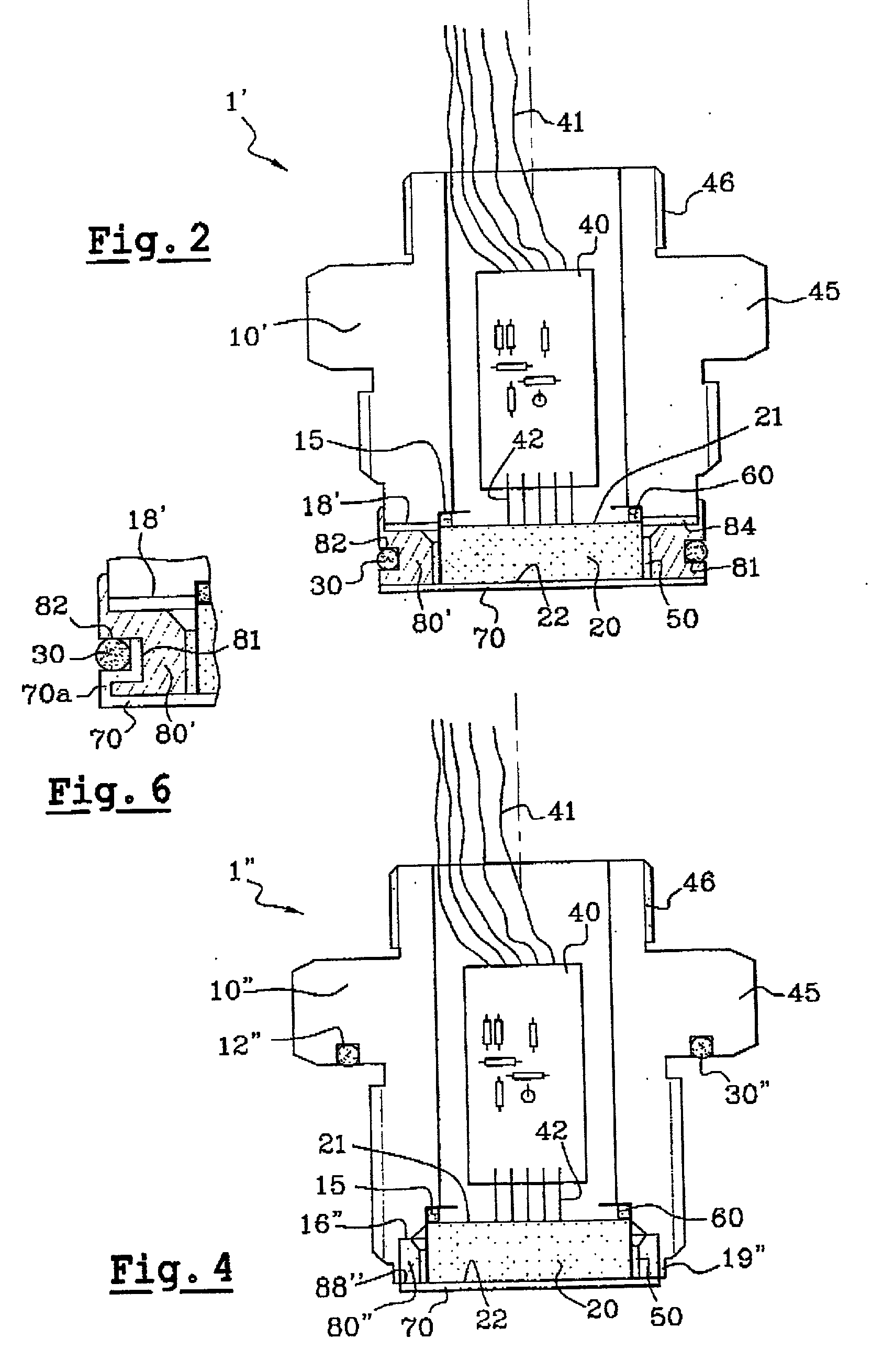 Measurement device including a pressure sensor