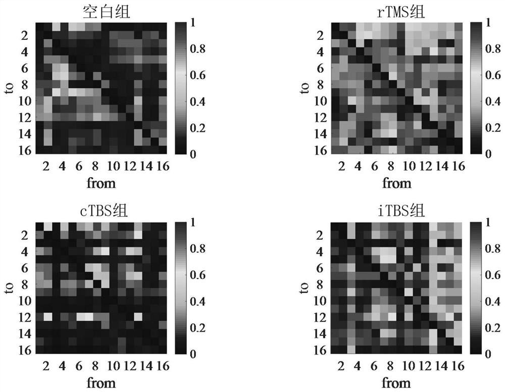 Method for detecting influence of transcranial magnetic stimulation on working memory based on Granger causality