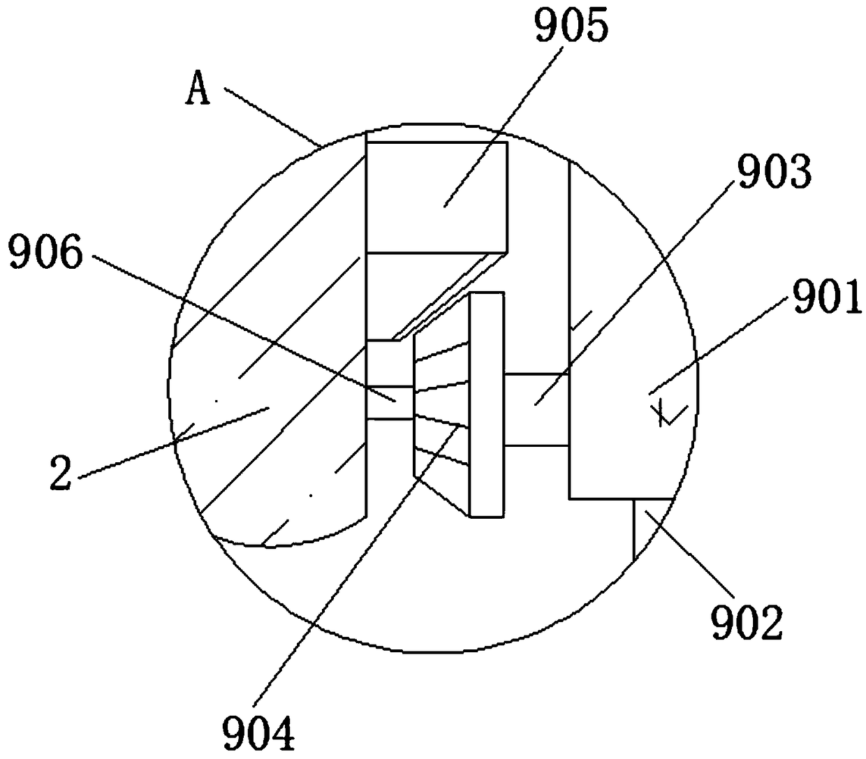 Chopping board mildew spot removing device capable of self-rotating and with thermal cycling function