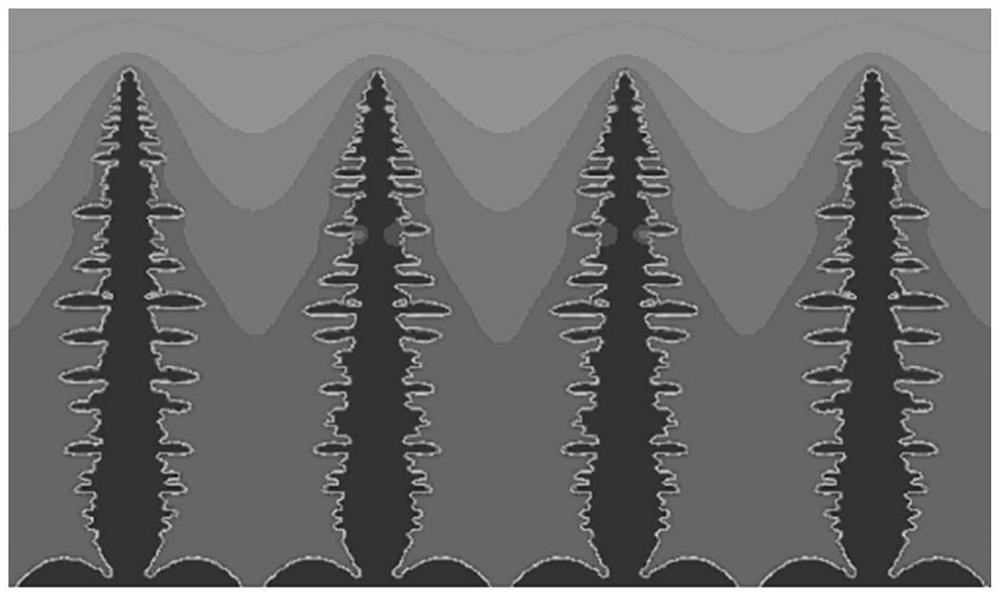 Calculation method for viscoplastic tensile deformation of columnar crystal structure in steel solidification process