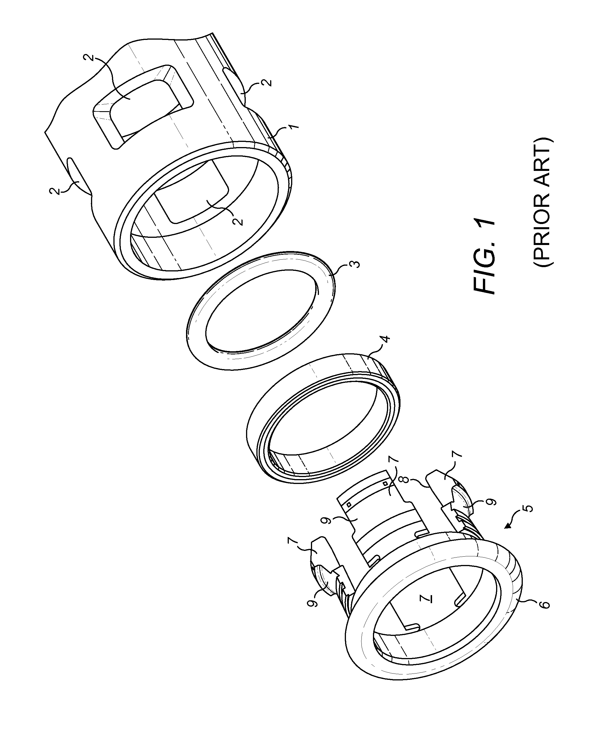 Tube coupling having an improved collet alignment