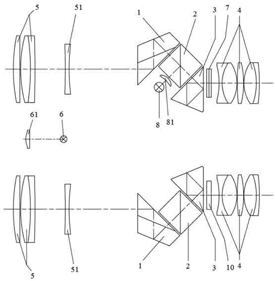 An erect image system and a binocular laser ranging telescope