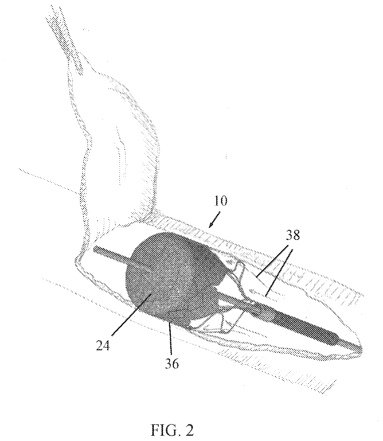 Flow occlusion device having circumferential flushing