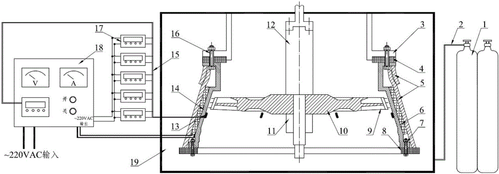 High-temperature containment test technology for aeroengine casing