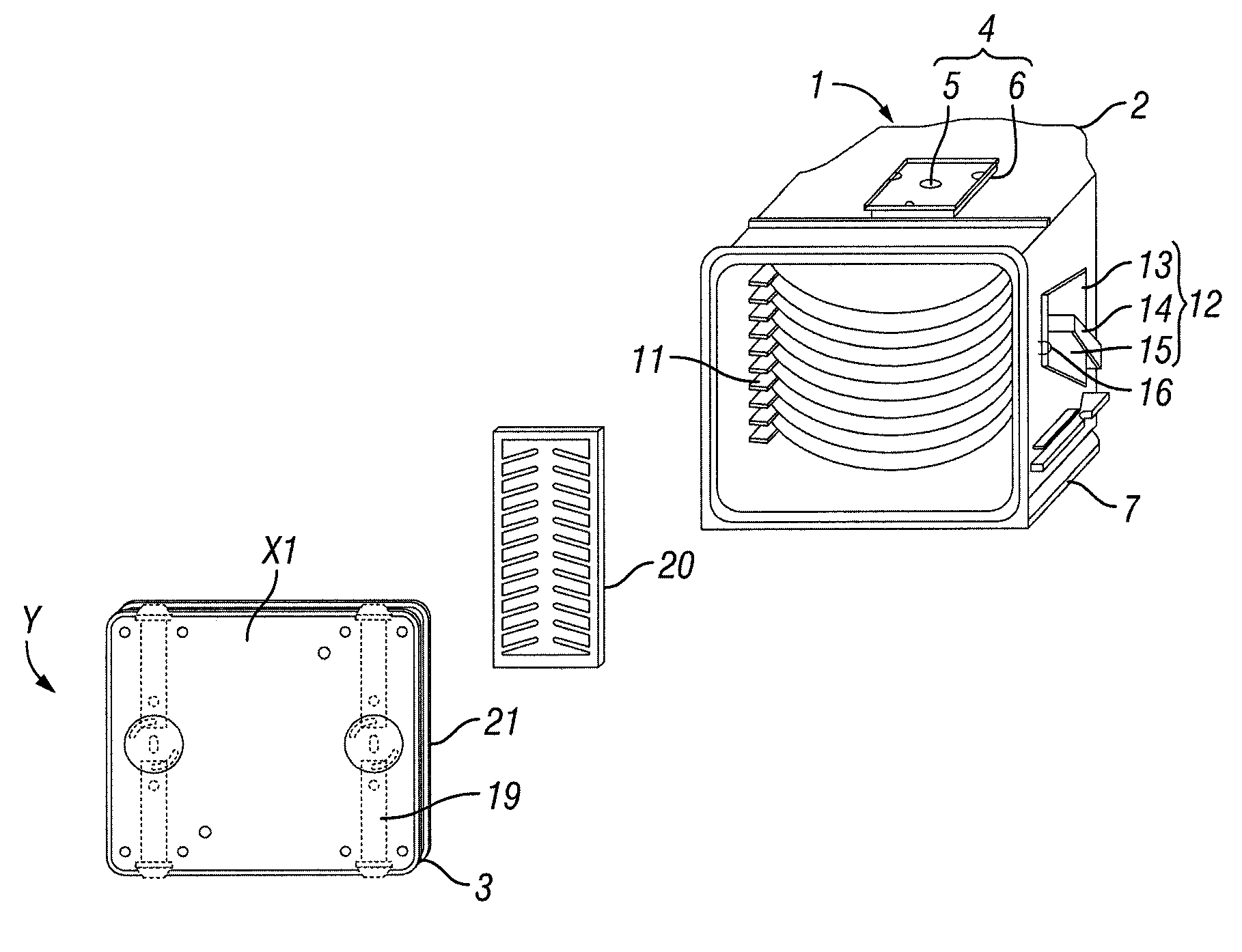 Wafer storage container