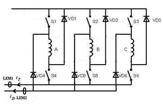 Fault diagnosis method for switch reluctance motor dual-switch power converter fly-wheel diode