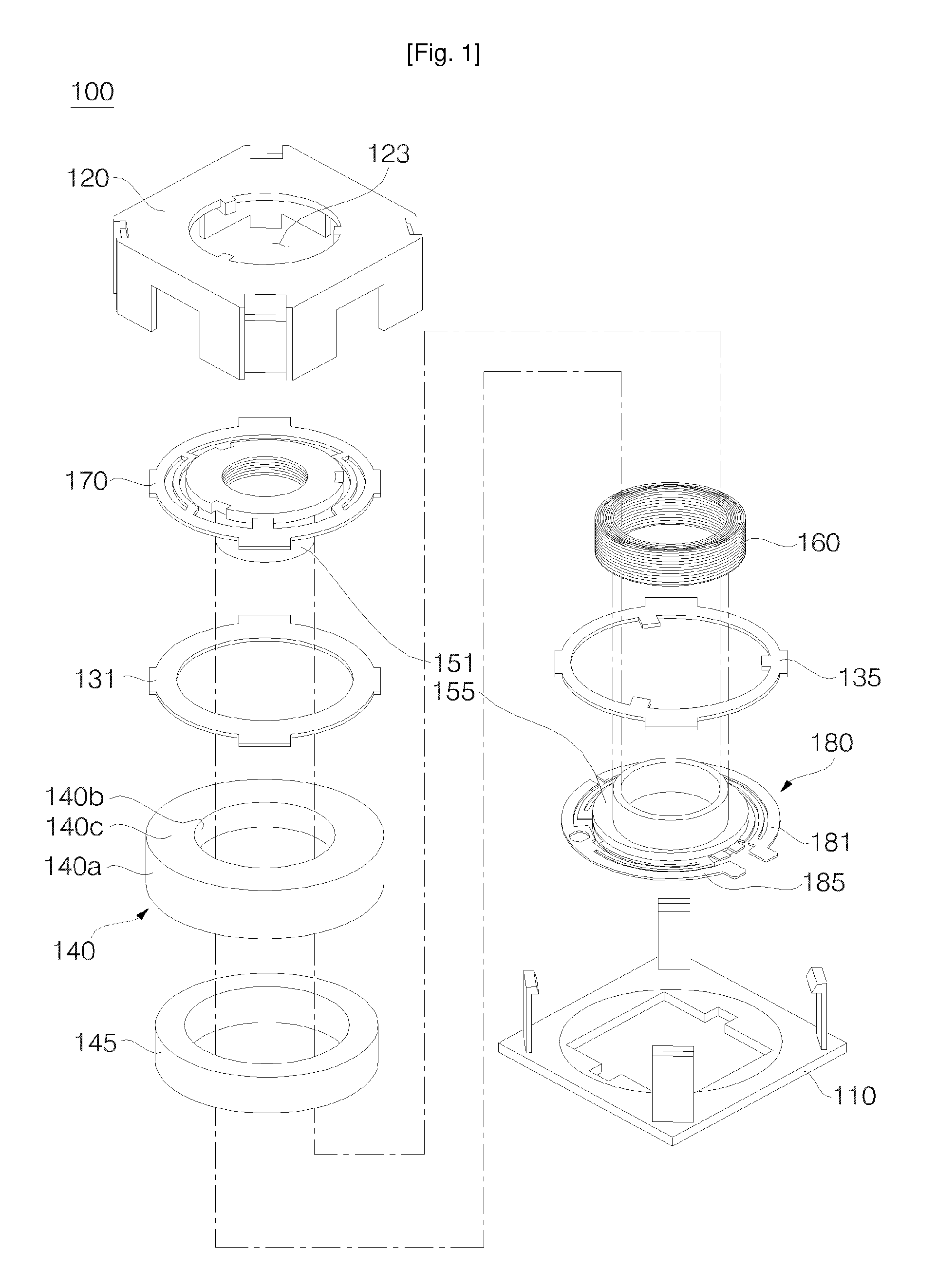 Lens Driving Motor and Elastic Member of the Same