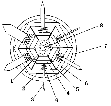 Multi-aperture perforating device for automobile parts