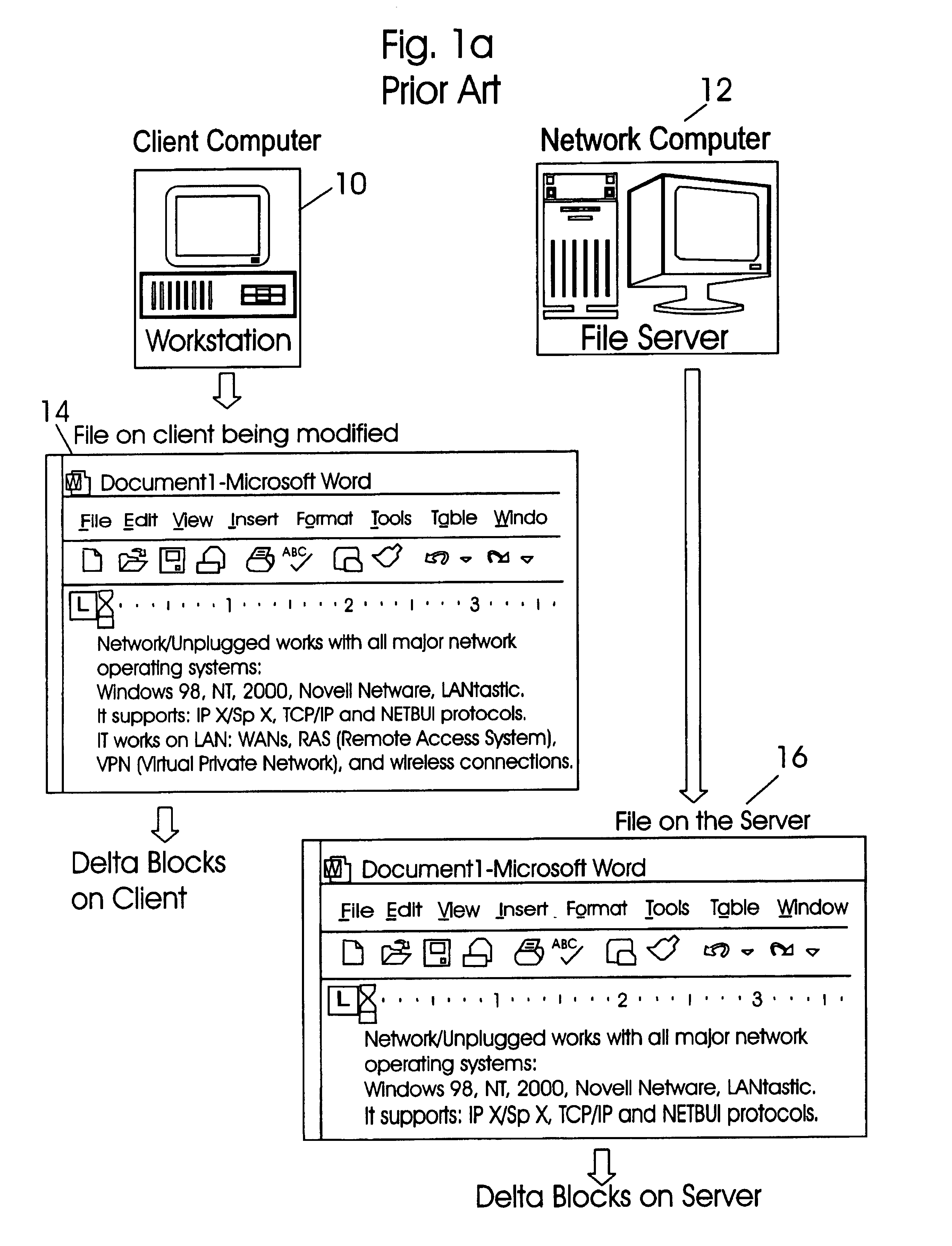 Application independent write monitoring method for fast backup and synchronization of files