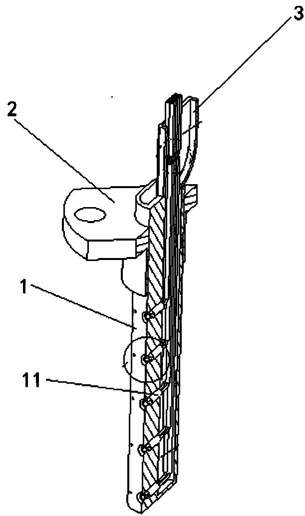 Temperature test receptor part