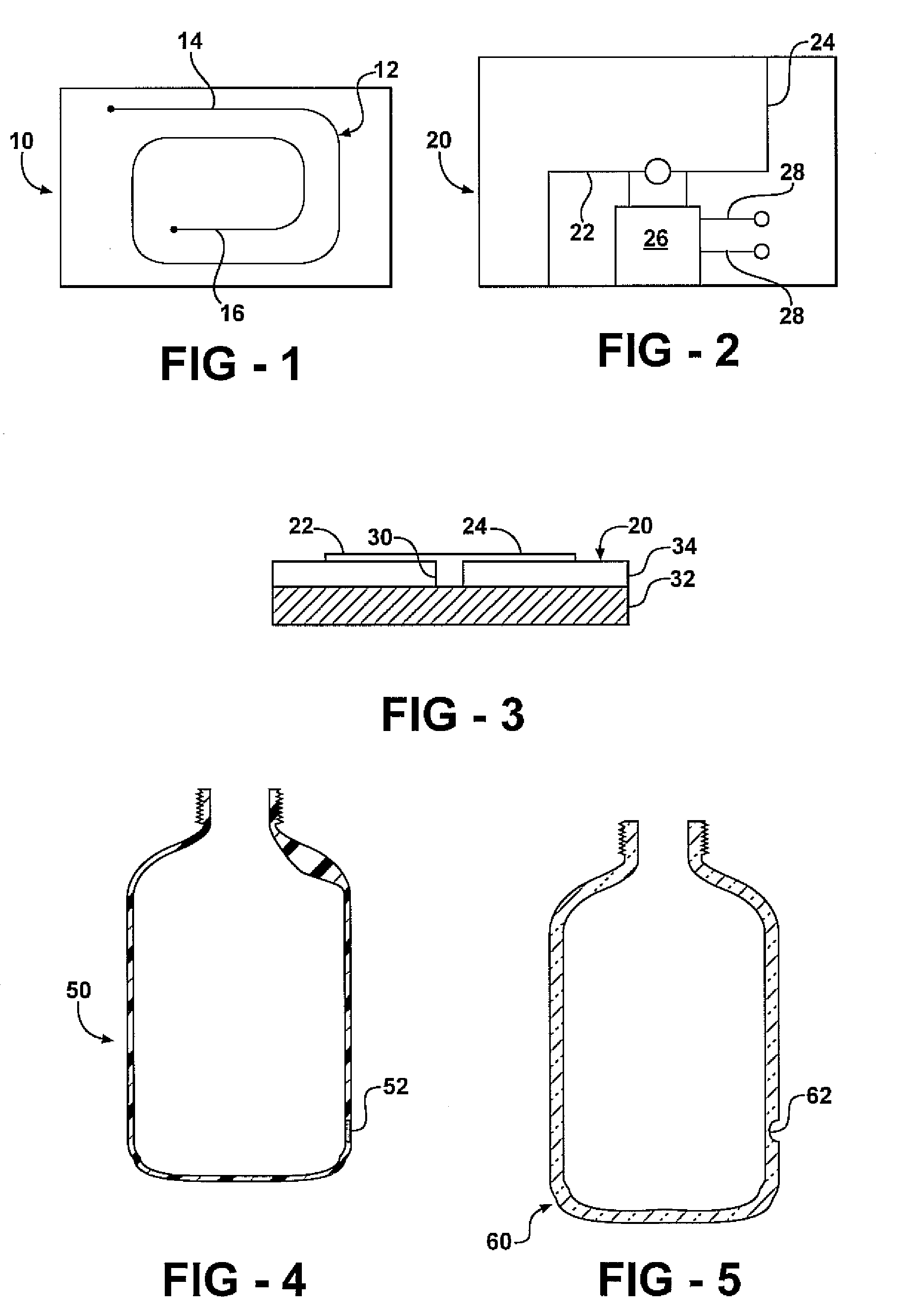 Container with embedded RFID tag