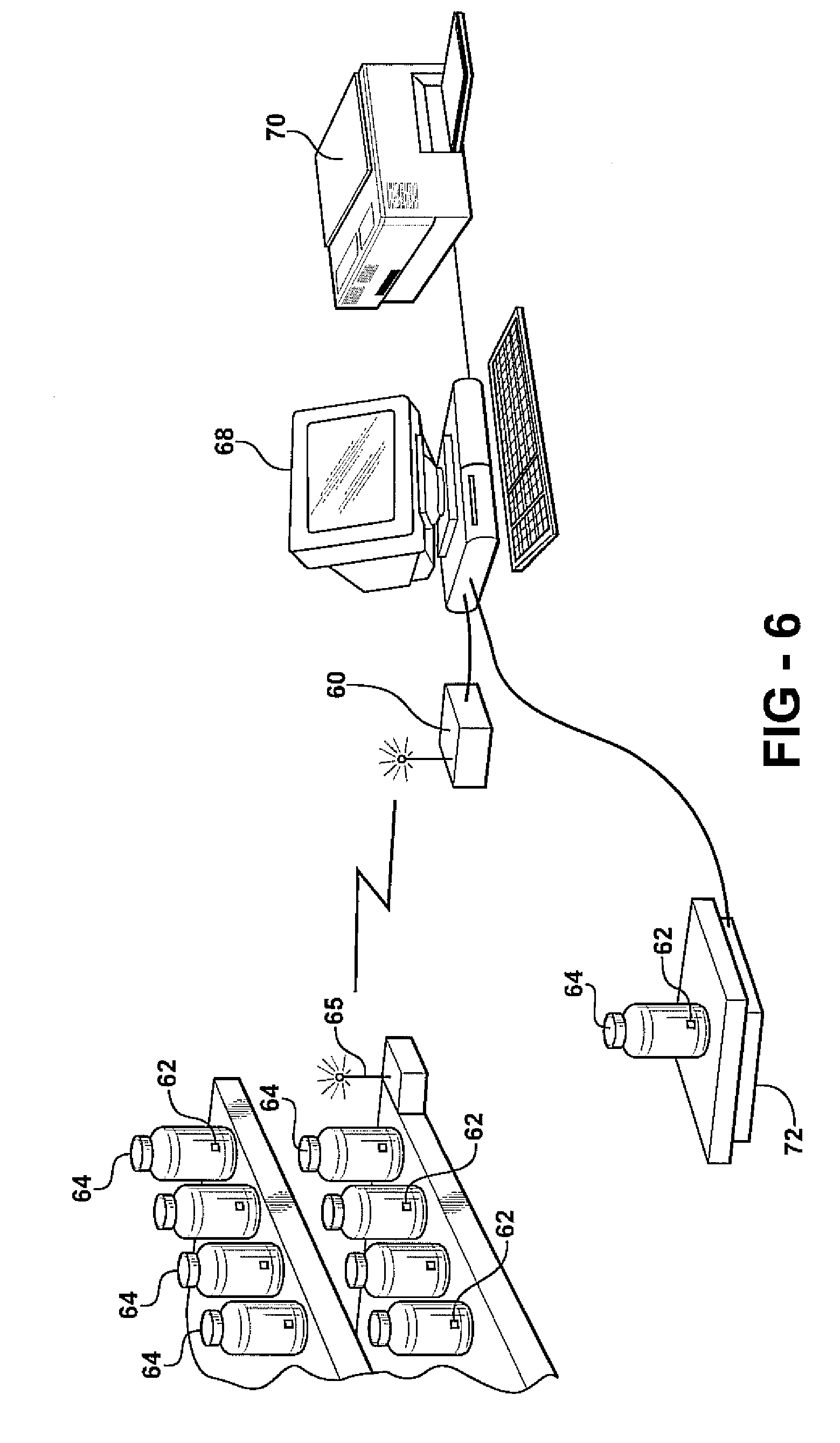 Container with embedded RFID tag