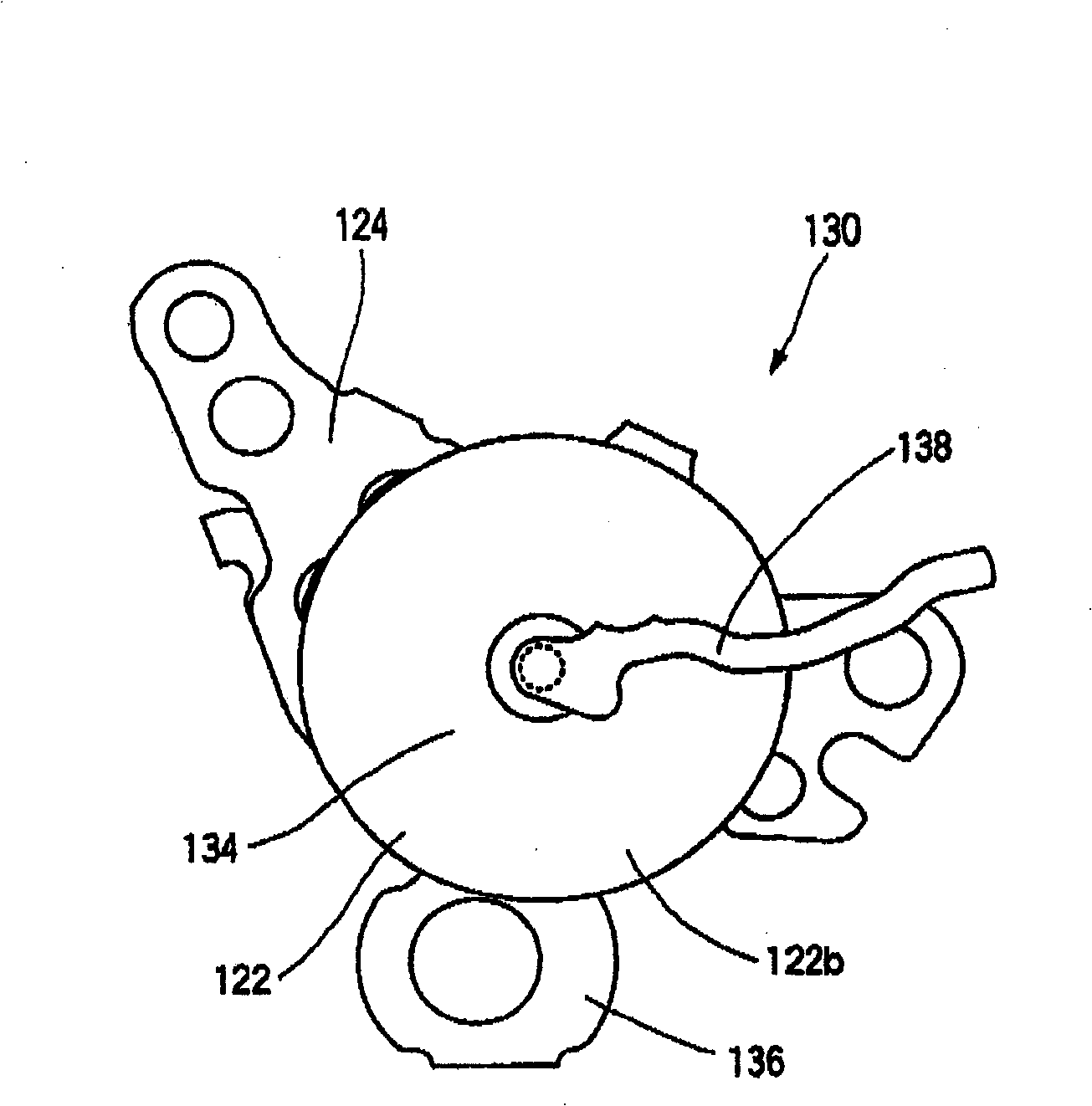 Ultrasonic motor, and electronic timepiece having ultrasonic motor