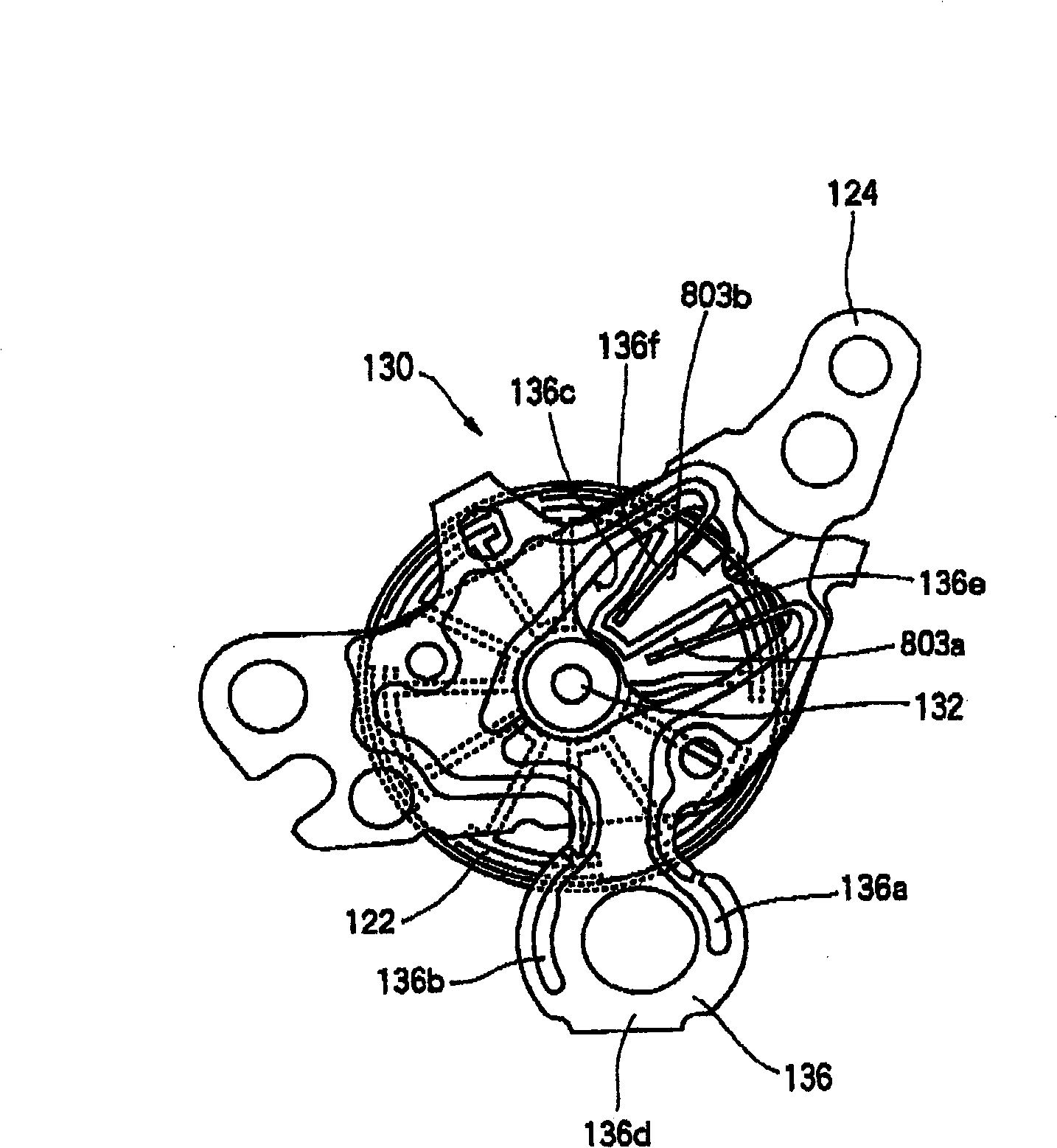 Ultrasonic motor, and electronic timepiece having ultrasonic motor