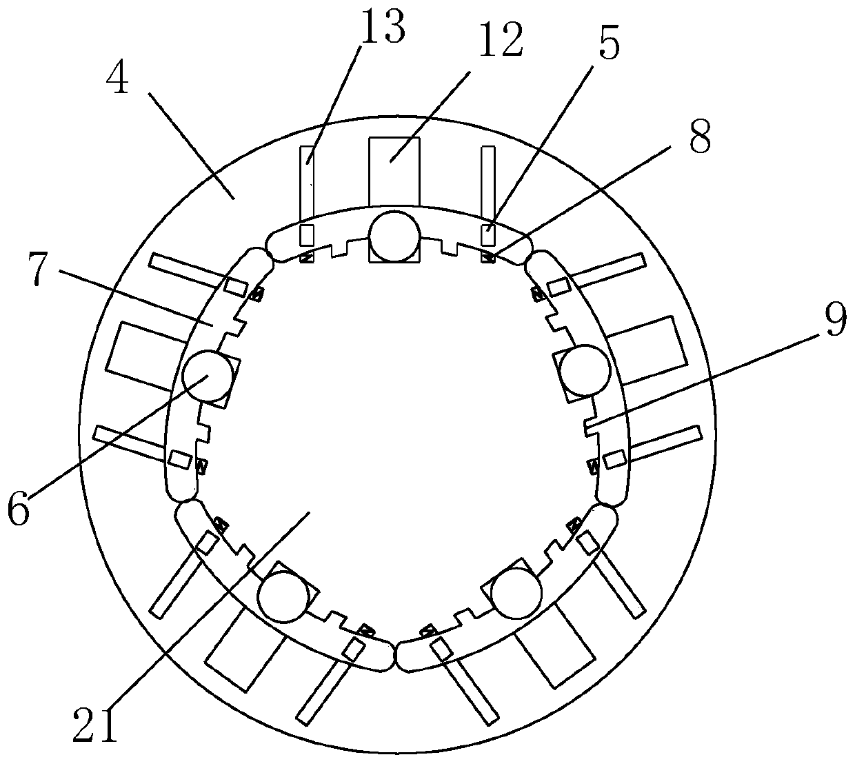 Flame-retardant and compression-resistant cable