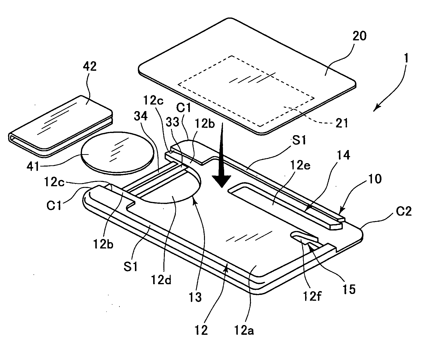 Card key having function of performing radio communication with on-vehicle device