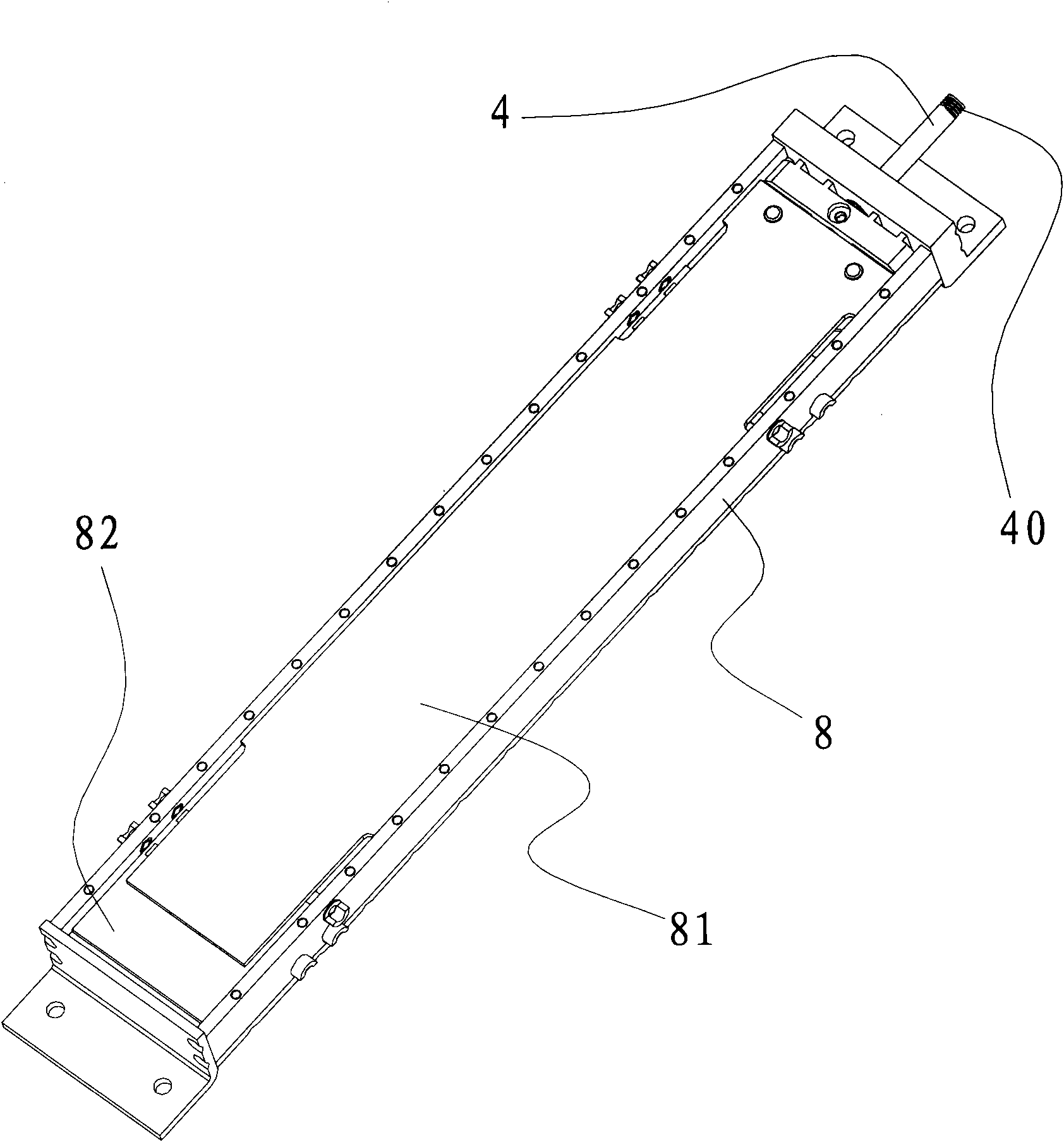 Phase shift driving device of electric tiled antenna