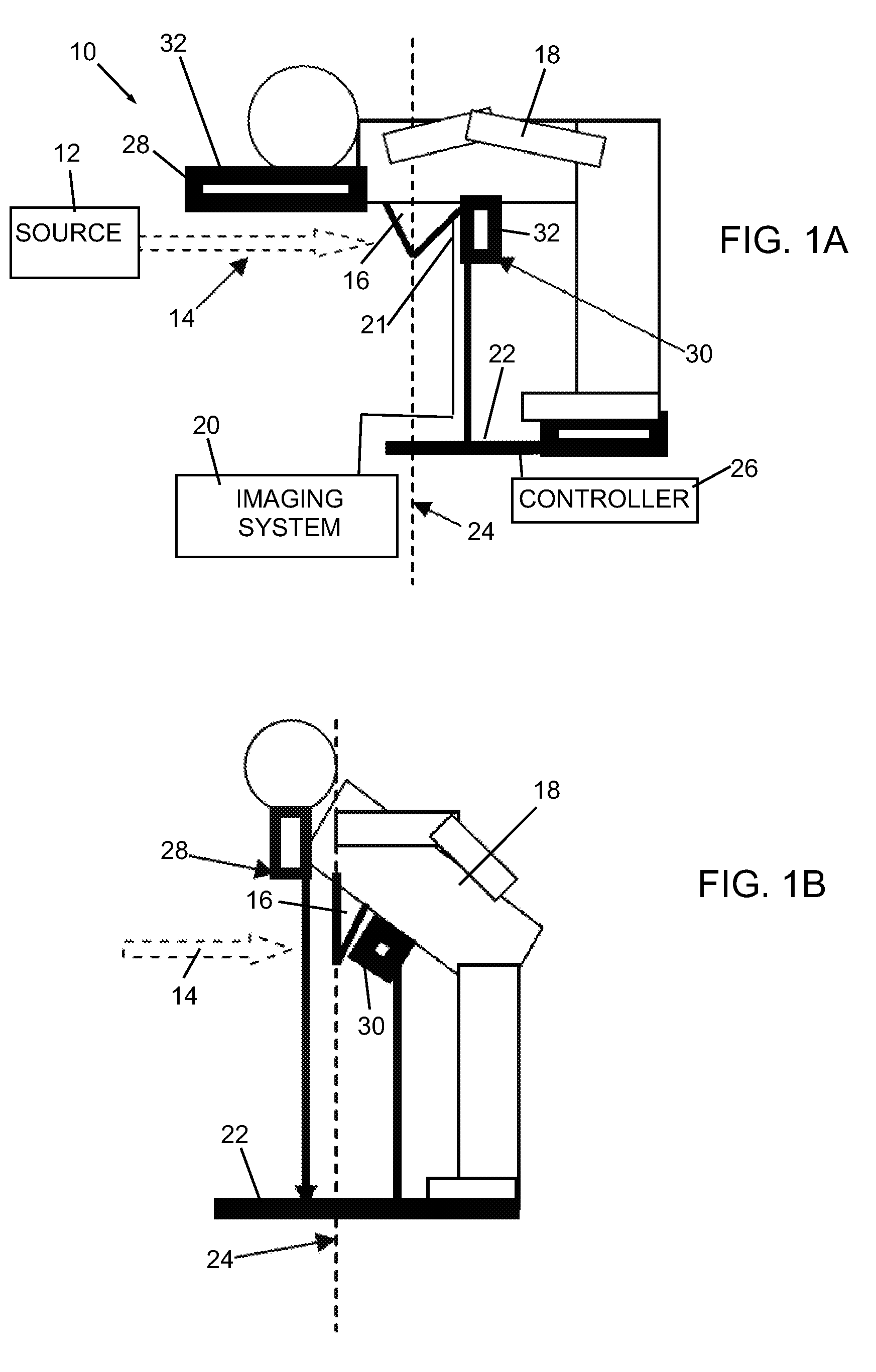 Support system for breast irradiation