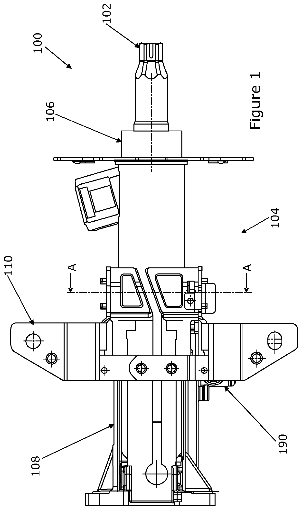 Reach adjustable steering column assembly