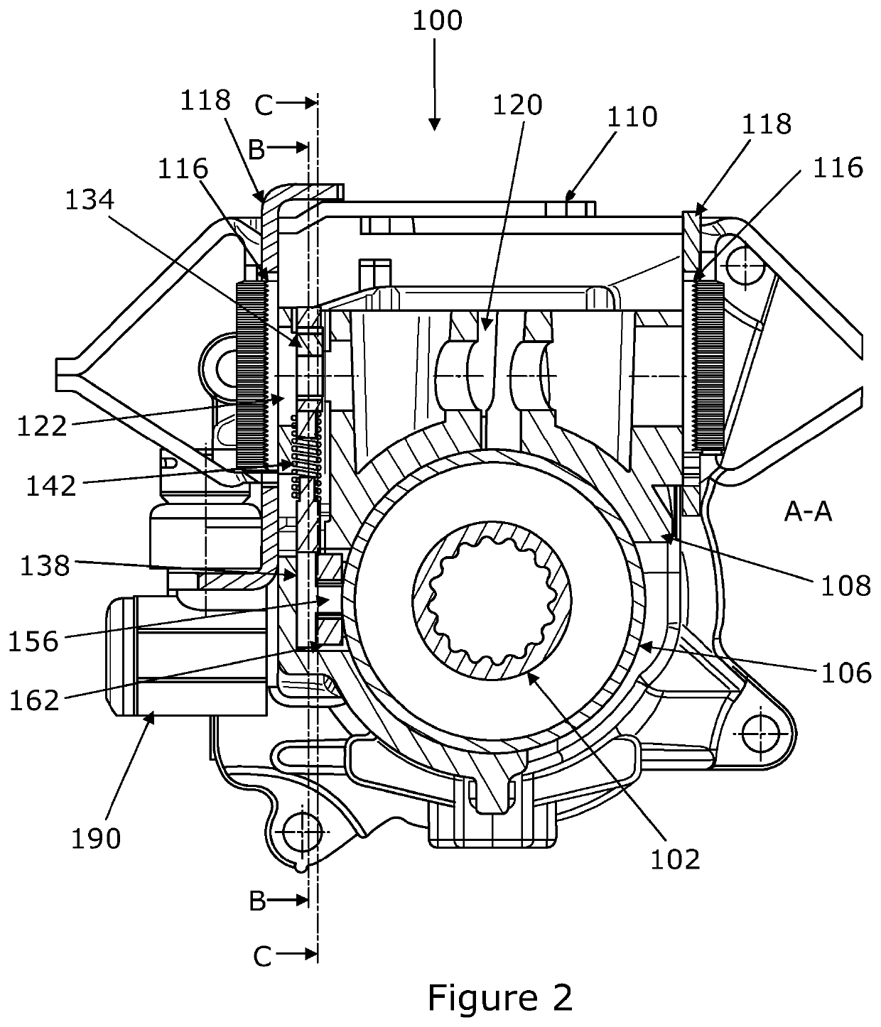 Reach adjustable steering column assembly